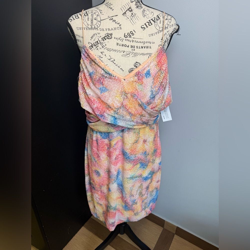 Guess mini sleeveless sequins dress NWT Size 14